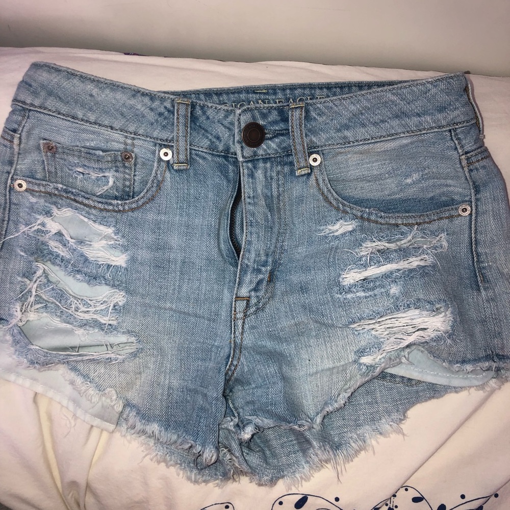 American eagle hi rise festival shorts